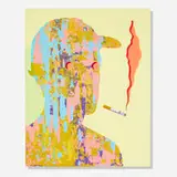 Michael Reeder, Epiphany I, 2018, acrylic and spray paint on panel