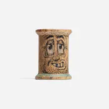 Robert Crumb, Mack, c. 1965, ink on wood spool