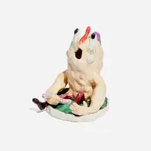 Joakim Ojanen, Boy With Worm, 2020, glazed stoneware