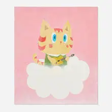 Noritoshi Mitsuuchi, Cat 2-T, 2022, acrylic on canvas