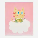 Noritoshi Mitsuuchi, Cat 2-T, 2022, acrylic on canvas