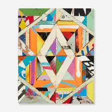 Jason Revok, Untitled, 2012, mixed media assemblage on panel