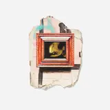 Julio Anaya Cabanding, Rembrandt van Rijn / Philosopher In Meditation, 2019, mixed media in shadow box