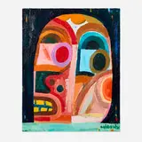 Untitled by Derek Aylward, 2020, acrylic on panel, sold Sep 2024