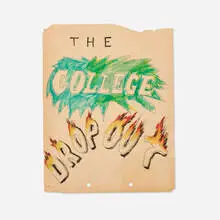 Devin Reynolds, The College Dropout, 2022, ink and mixed media on paper