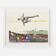 Marcus Brutus, Untitled 1 (from the Works on Paper 2020 series), 2020, acrylic on paper in artist's frame