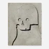 Michael Reeder, Black Skull 6, 2019, concrete