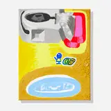 Royal Jarmon, Yellow Bic, 2020, acrylic and oil on canvas