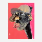 Brandon Deener, Untitled, 2022, mixed media on paper laid to board