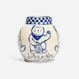 Catalina Cheng, Skate Party, 2021, glazed porcelain