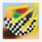 Hunter Potter, Fruit Bowl, 2020, spraypaint and acrylic on canvas over wood
