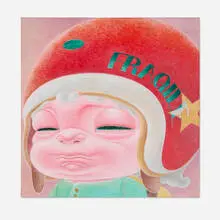 Ha Haeng Eun, Little Rider (Fragile), 2022, acrylic on canvas