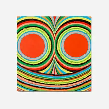 Jonathan Edelhuber, Untitled Face, 2021, acrylic on panel