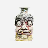 Rebecca Morgan, Primary Rub Jug, 2018, glazed stoneware