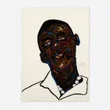 Lord Ohene Okyere-Bour, Old Pajamas, 2021, acrylic and ink on paper