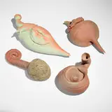 Sadashi Inuzuka, Collection of four works, 1995, glazed earthenware