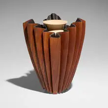 Michelle Holzapfel, Aegina, 2000, bleached maple, walnut