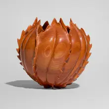 Ron Fleming, Earth Pod, c. 2002, pink ivory wood