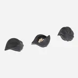 Michael Lee, Triennial Pods, 2000, Gabon ebony, fine silver