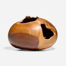 Cloud by David Ellsworth, 1988, walnut burl, sold Apr 2025