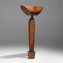 Black Eagle by Mark Lindquist, 1982, black walnut, sold Apr 2025