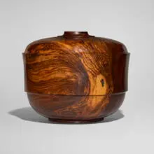 Banded Vessel by Dan Kvitka, 1992, bocote, sold Apr 2025