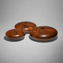 3 Stones by Dan Kvitka, 2004, imbuia burl, sold Apr 2025