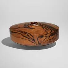 Hollow Vessel by Dan Kvitka, 1995, macassar ebony, sold Apr 2025