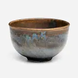 Tea bowl by Toshiko Takaezu, c. 1982, glazed porcelain, sold Apr 2025