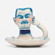Patti Warashina, Man Cup, 1994, glazed earthenware