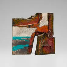 Wayne Higby, Untitled (Landscape), c. 2005, glazed and raku-fired earthenware