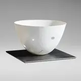 Arnold Annen, Translucent Bowl, 1999, porcelain, steel base
