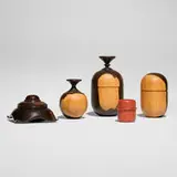 Michael Mode and Ray Key, Collection of five works, 1994, African blackwood, pink ivory wood
