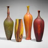 Randy Walker, Collection of four vessels, hand-blown glass