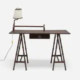 attribution Jacques Adnet, Desk with lamp
