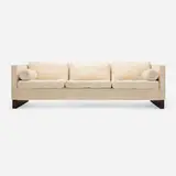 Sofa by Ludwig Mies van der Rohe, upholstery, rosewood veneer, sold Jan 2026