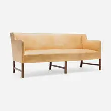 Ole Wanscher, Sofa, 1944, leather upholstery, beech