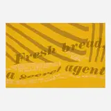 Corita Kent, fresh bread, 1967, screenprint in colors