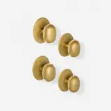 Luigi Caccia Dominioni, M3 door handles, set of four, c. 1955, brass