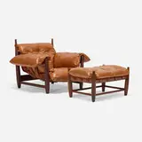 Sergio Rodrigues, Soft chair (Poltrona Mole) and ottoman