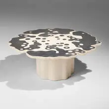 gt2P, Prototype Lava Terrazzo coffee table, 2021, concrete, sand quartz, fused volcanic sand