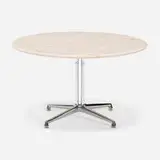 Charles and Ray Eames, La Fonda coffee table, 1964 / 1975, marble, polished aluminum, rubber