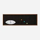 Richard Donges, Matrix clock, 1956, lacquered wood, walnut, steel