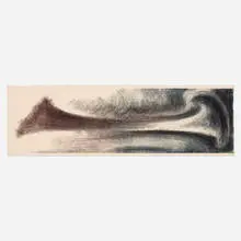 Untitled (Monotype) by Harry Bertoia, 1956-59, monotype on rice paper, sold Jan 2026