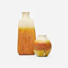 Marcello Fantoni, Two vases, c. 1960, glazed stoneware