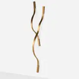 Massimo Castagna, Tape wall lamps, set of two, 2018, burnished brass, acrylic