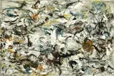 N°77/JI3 by Rolf Cavael, 1977, Öl auf Leinwand, sold Jun 2015