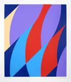 Bridget Riley, Large Fragment, 2006, Farbserigraphie auf Papier