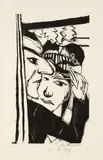 Max Beckmann, Tanzendes Paar, 1922, Holzschnitt auf Bütten