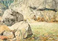 Wassergestein by Rudolf Schlichter, 1939, Öl auf Leinwand, sold Nov 2014